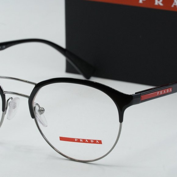 FINAL PRICE NEW PRADA SPORT PS52HV 7AX1O1 BLACK EYEGLASSES - Picture 3 of 9